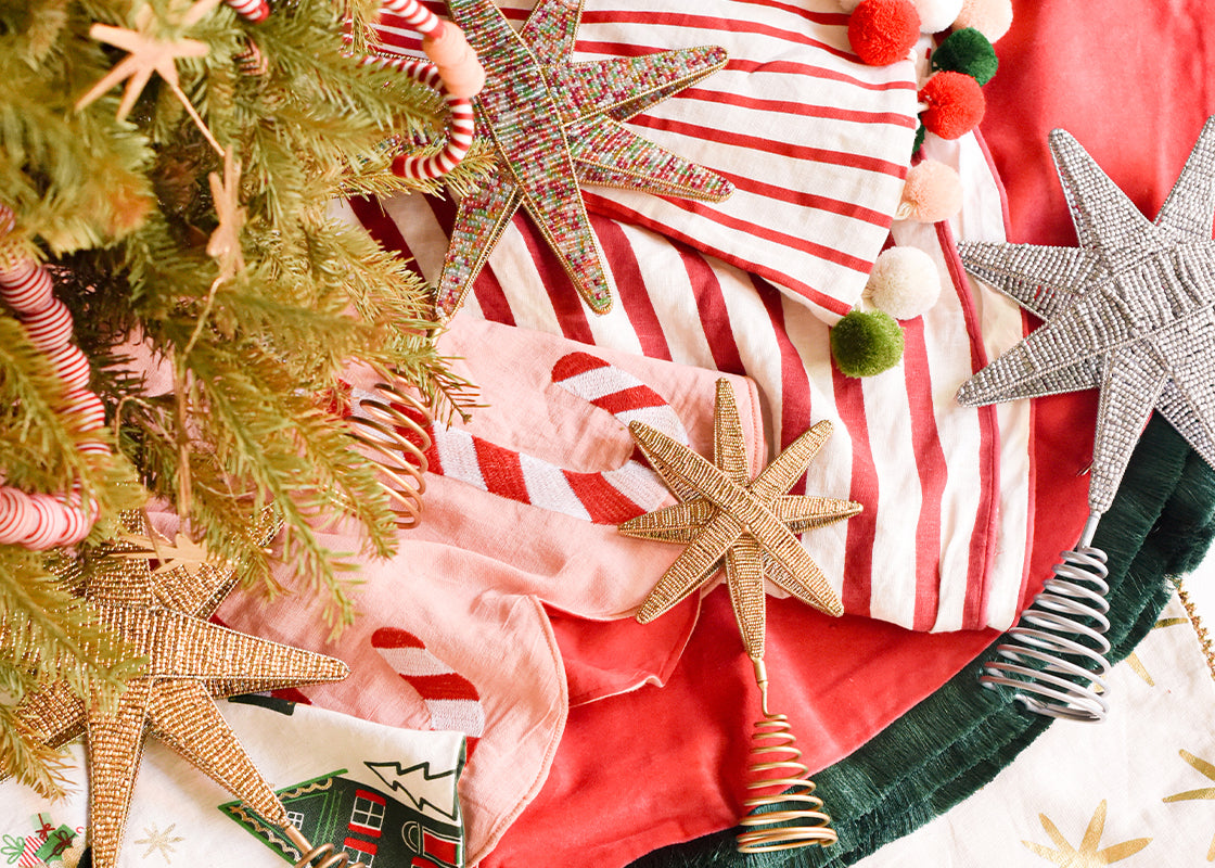 Multi Beaded Star Large Tree Topper