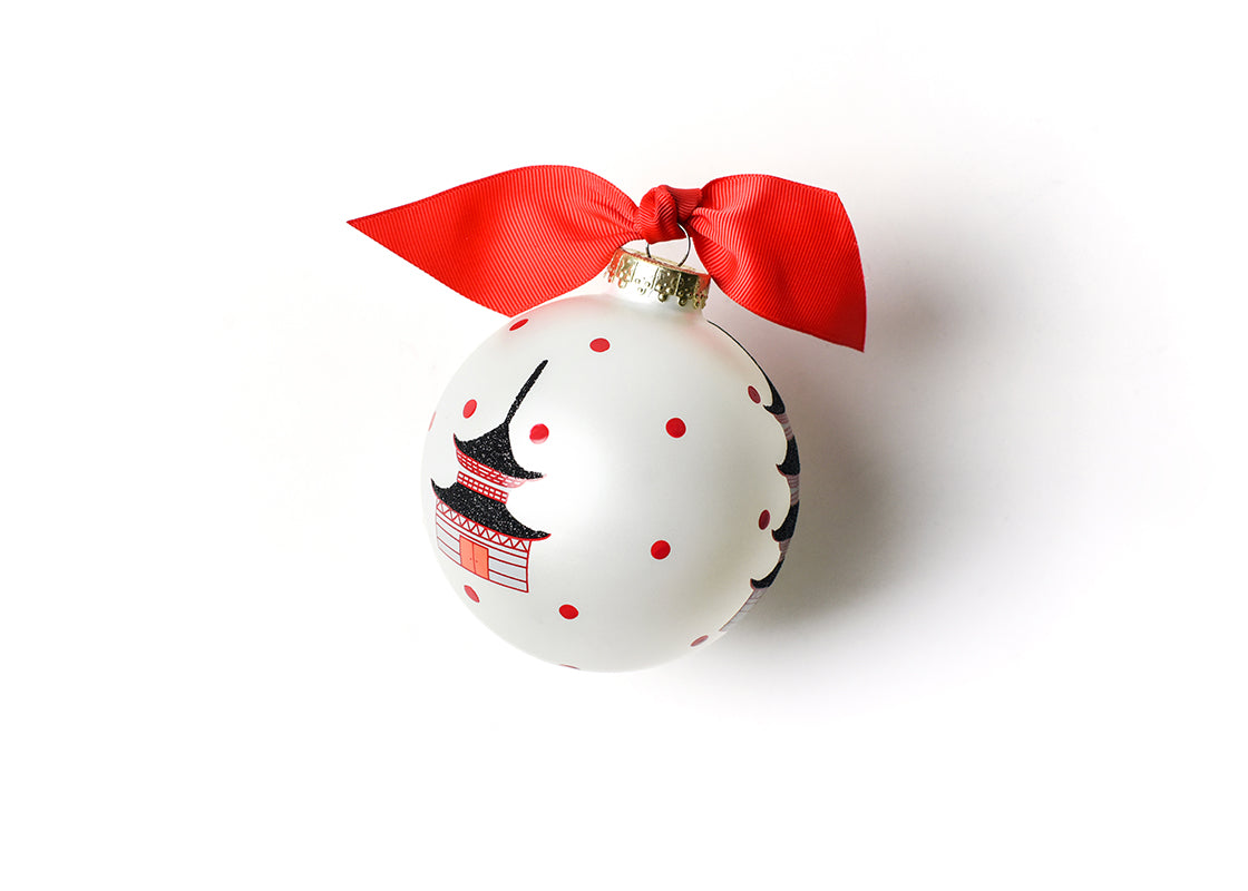 Chinese Pagoda Glass Ornament