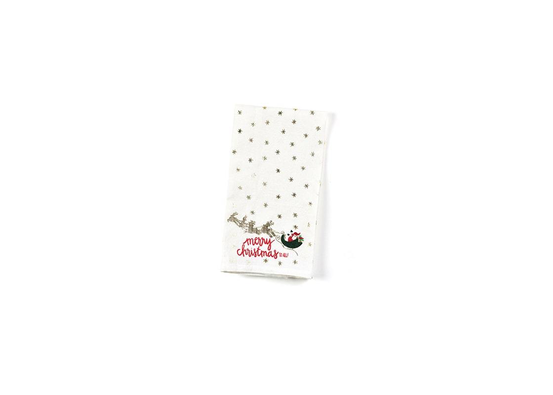 Christmas in the Village Santa Small Hand Towel