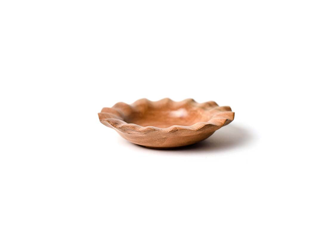 Fundamental Wood Ruffle Small Bowl