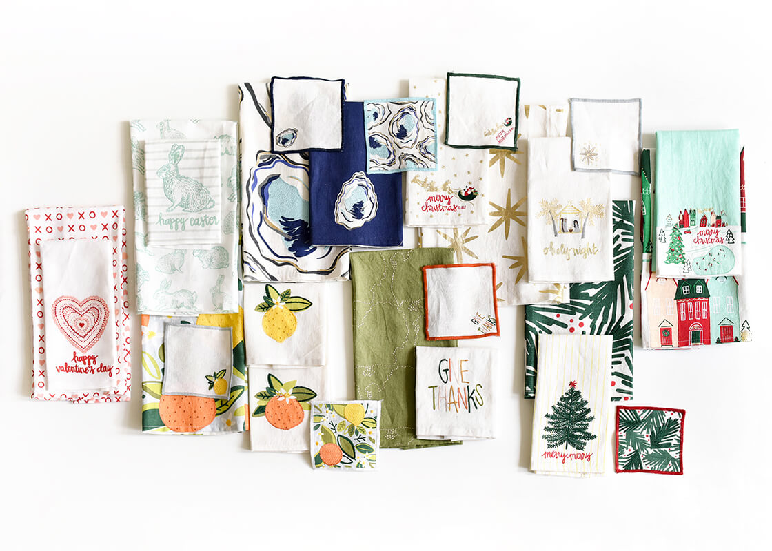 Gold Stars Cocktail Napkins, Set of 4