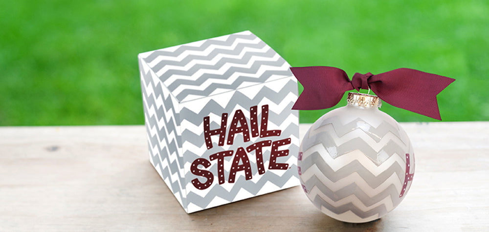 Mississippi State Chevron Ornament