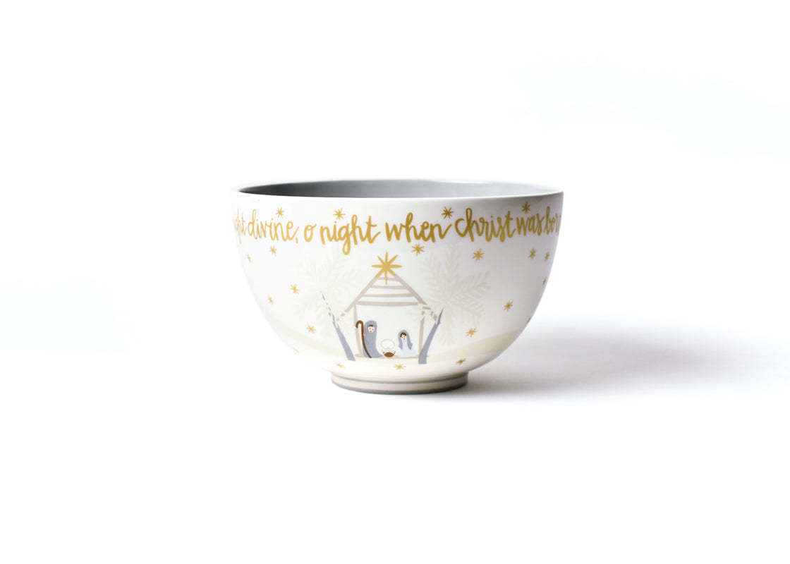 O Holy Night Footed Bowl, Fair Skin