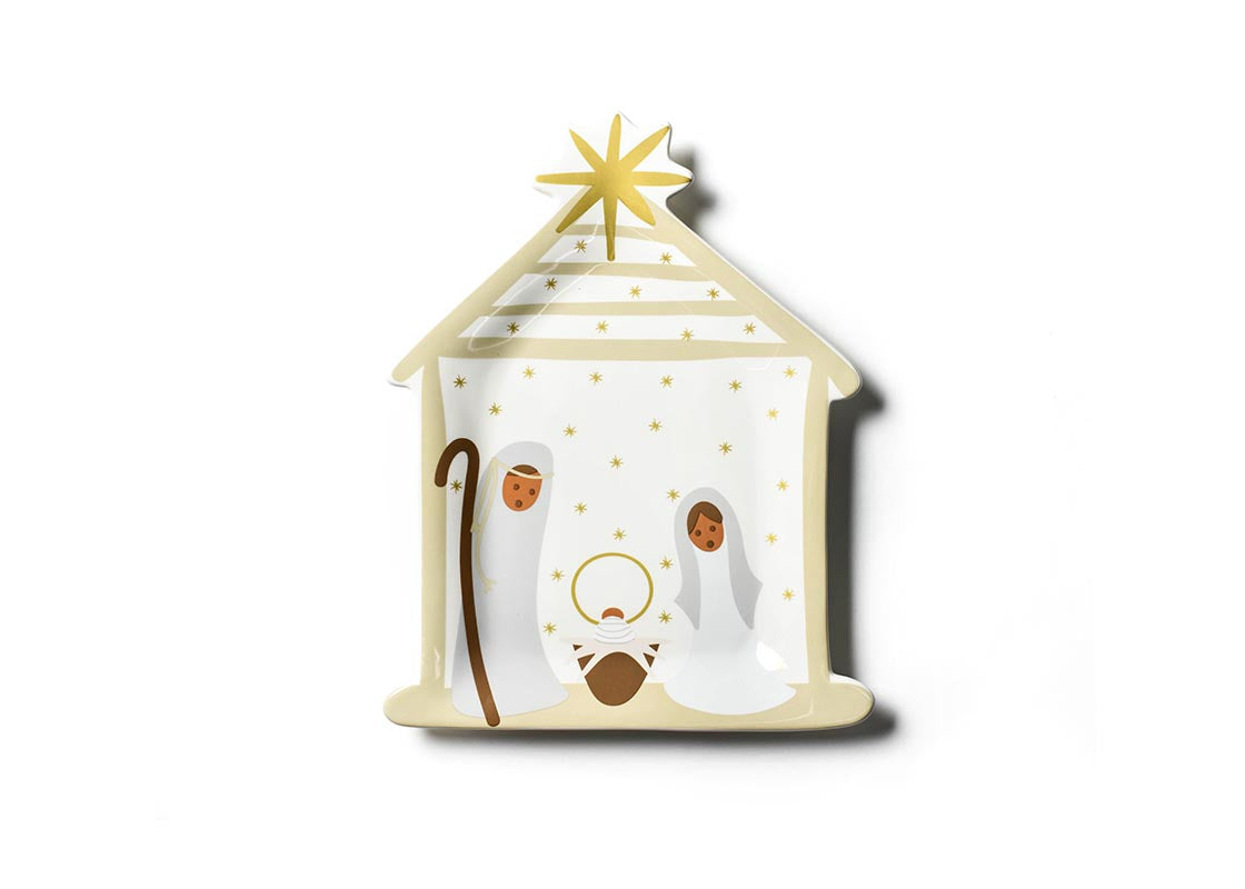 Nativity Shaped Platter, Brown Skin