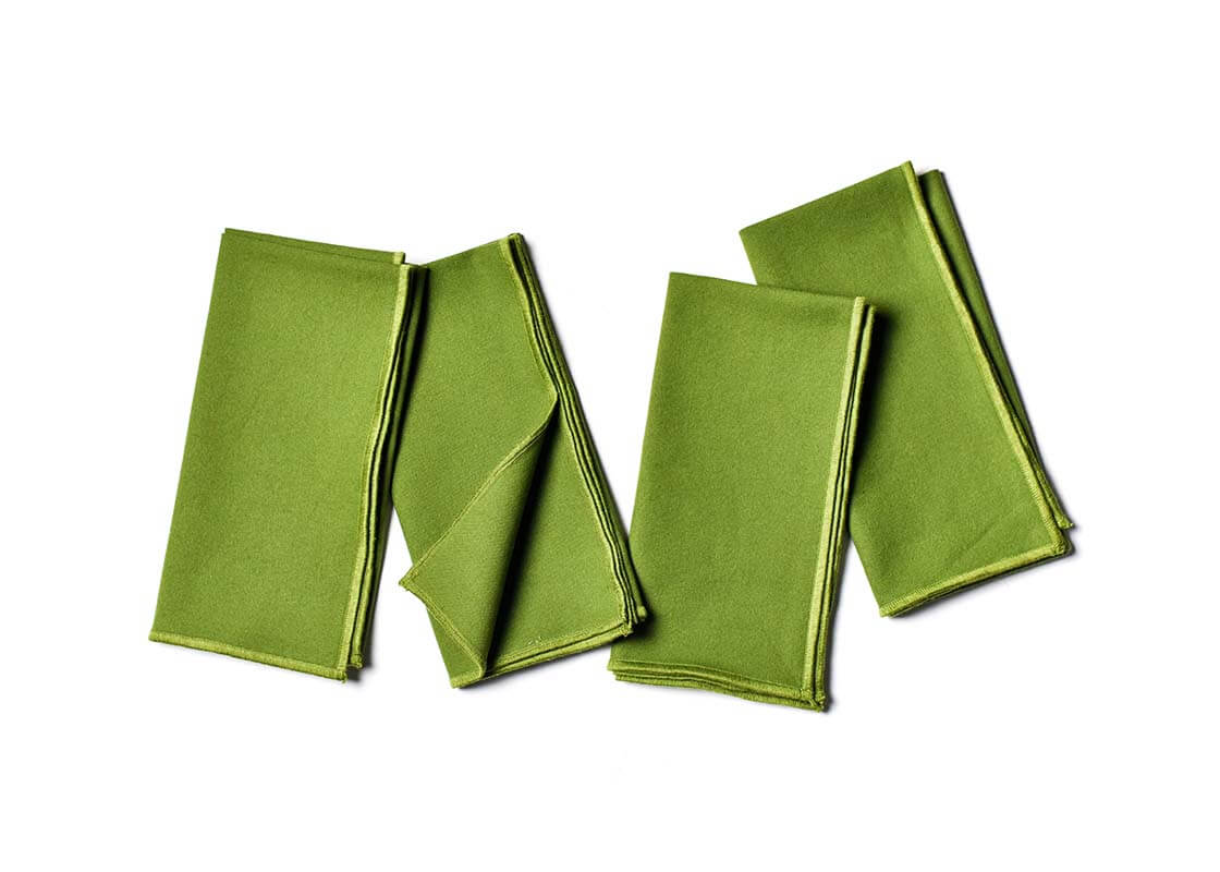 Color Block Olive Napkin, Set of 4