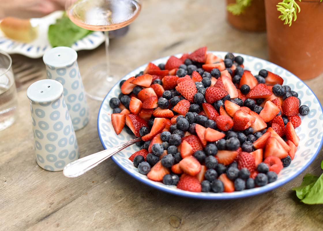 Iris Blue Pip Small Pasta Bowl