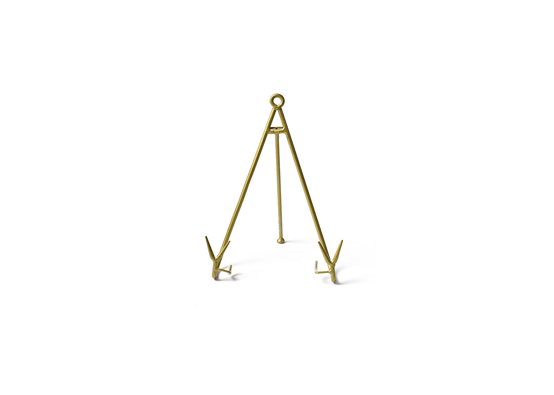 Gold Large Flare Plate Stand