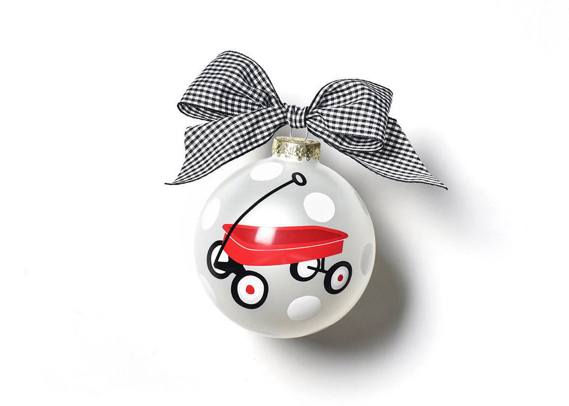 Limited Edition 2019 St. Jude Glass Ornament - Red Wagon