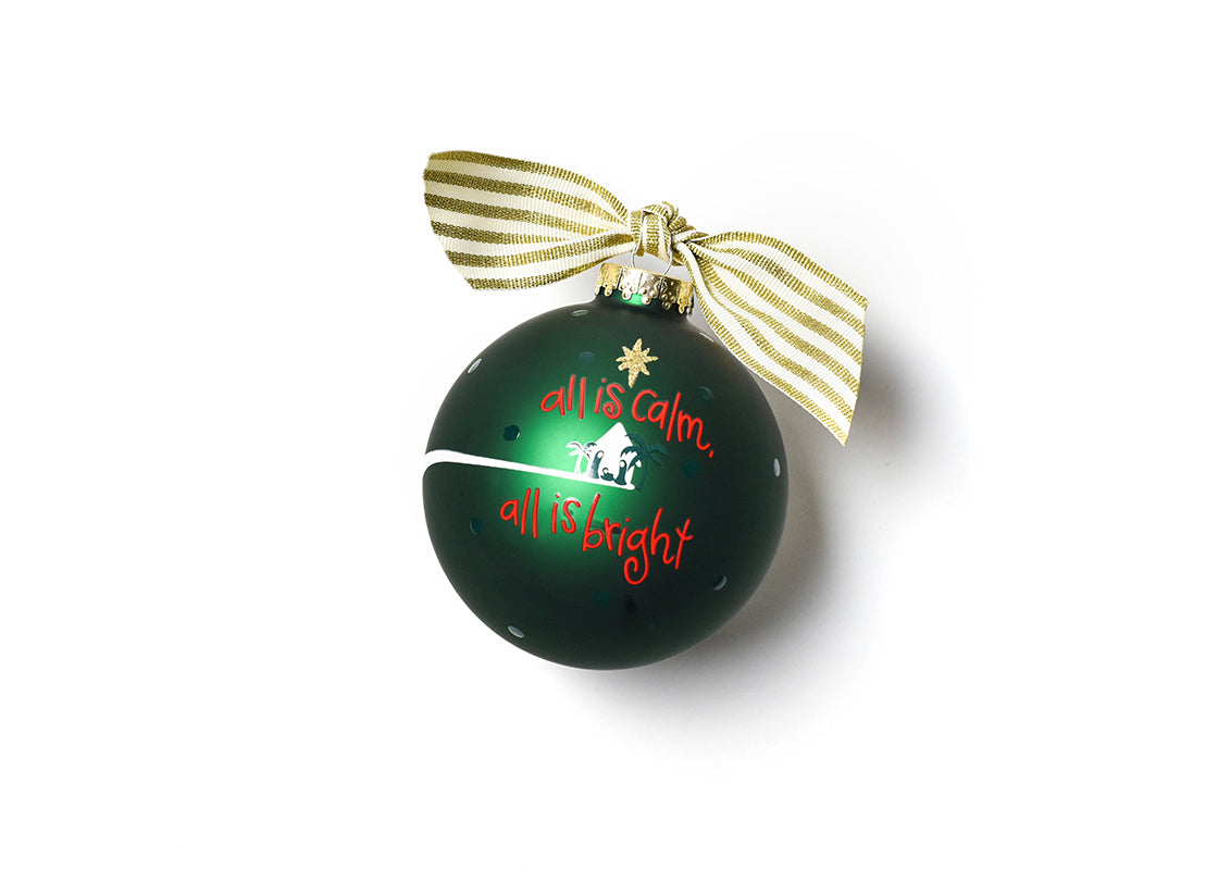 Silent Night Glass Ornament