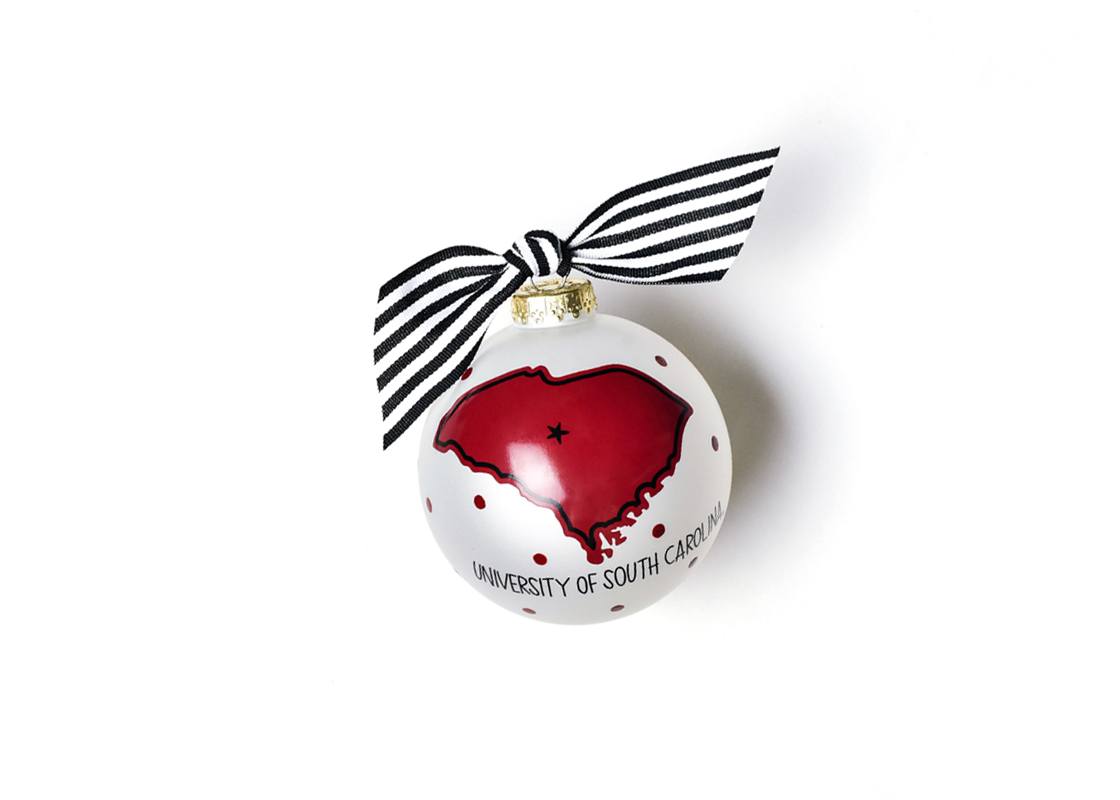 University of South Carolina State Glass Ornament