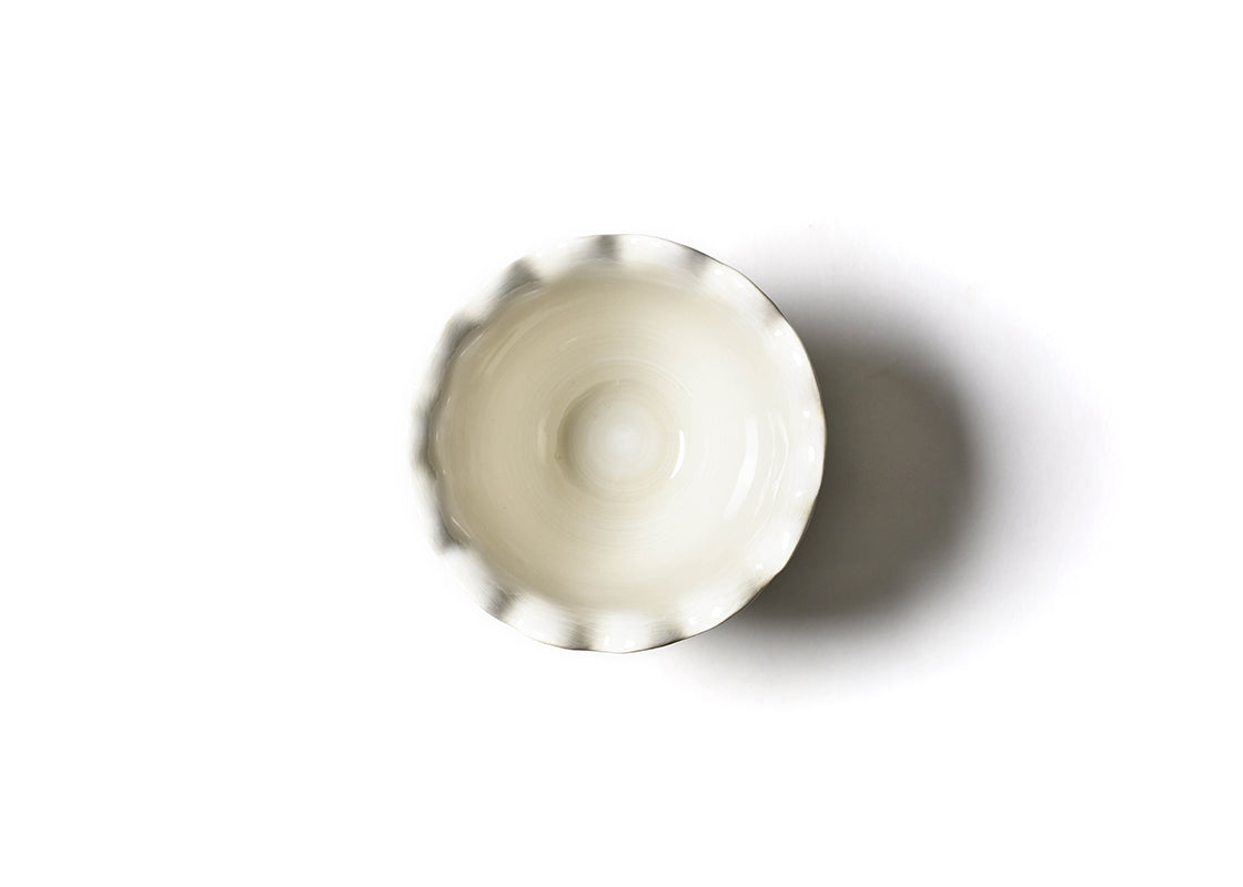 Signature White 9in Ruffle Bowl