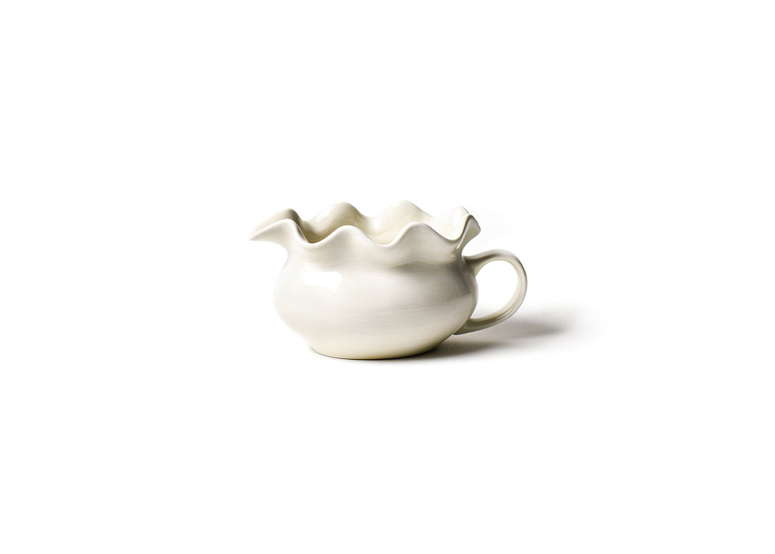 Signature White Ruffle Gravy Boat