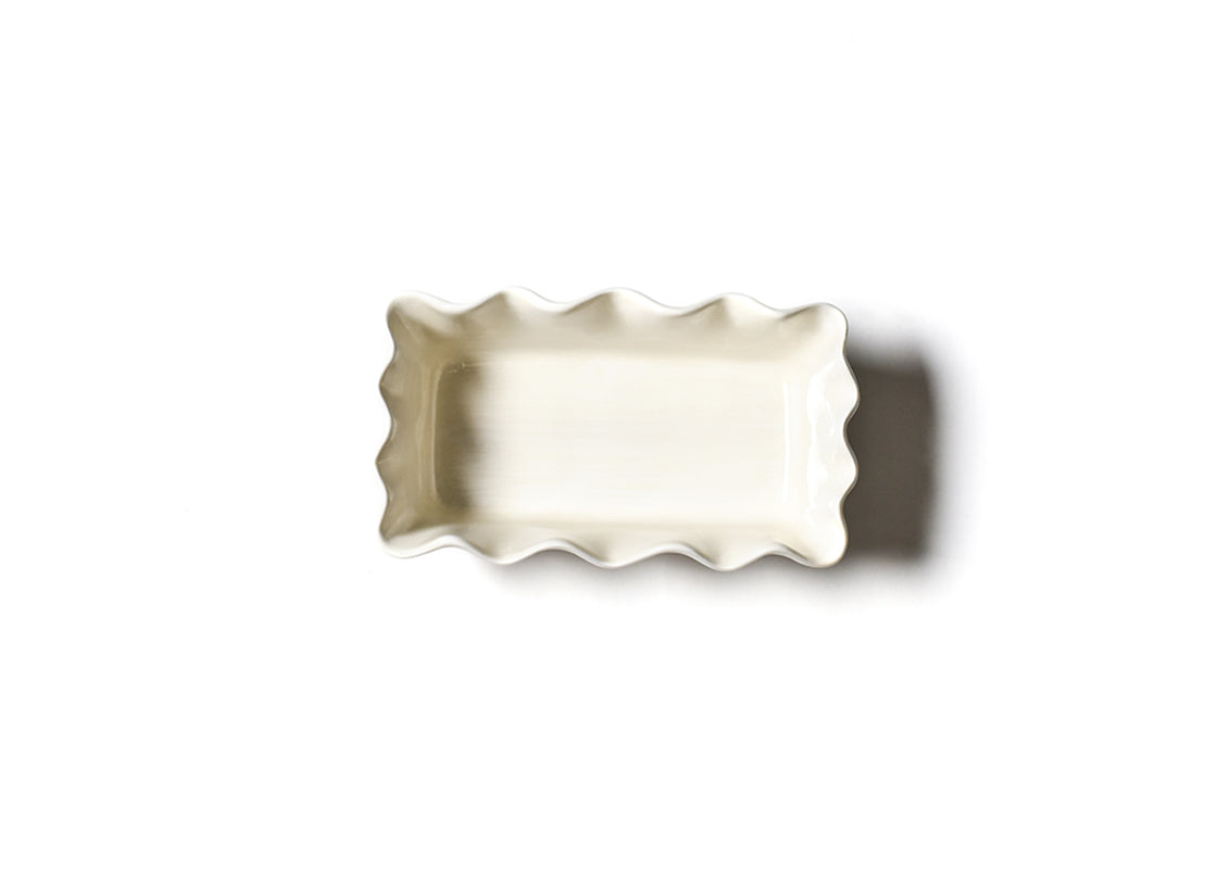 Signature White Ruffle Loaf Pan