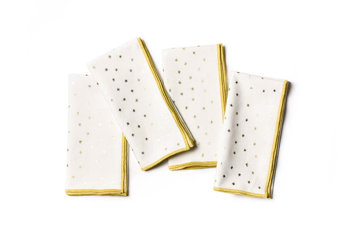 Gold Star Napkin, Set of 4