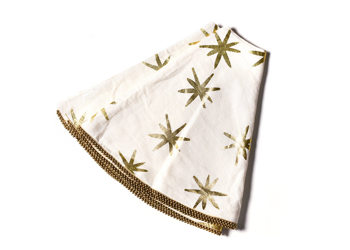 Gold Star Tree Skirt
