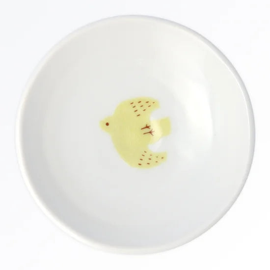 Bird motif side plate set