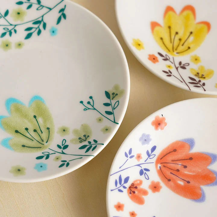 Floral Appetizer Plates