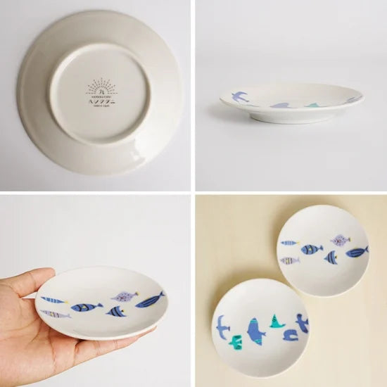 Bird and Fish Appetizer Plates