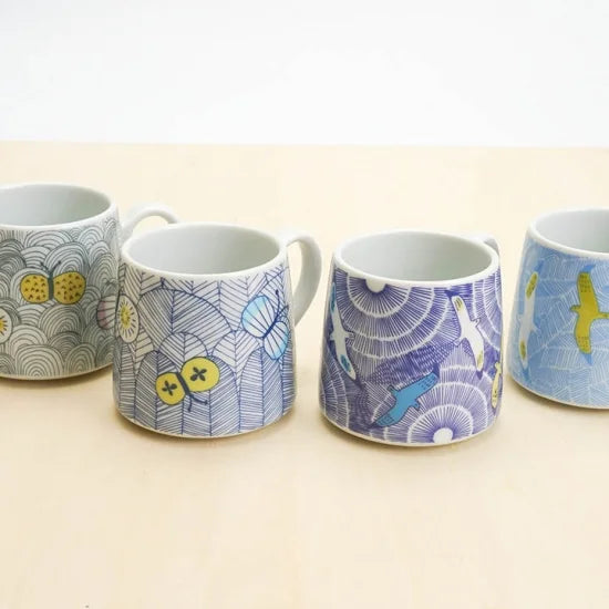 Sunburst Bird Mug