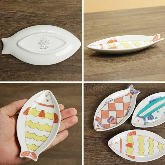 Fish-shaped serving plate