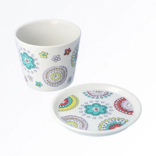 Cylindrical Cup and Saucer Set