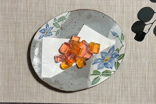 Floral serving dish