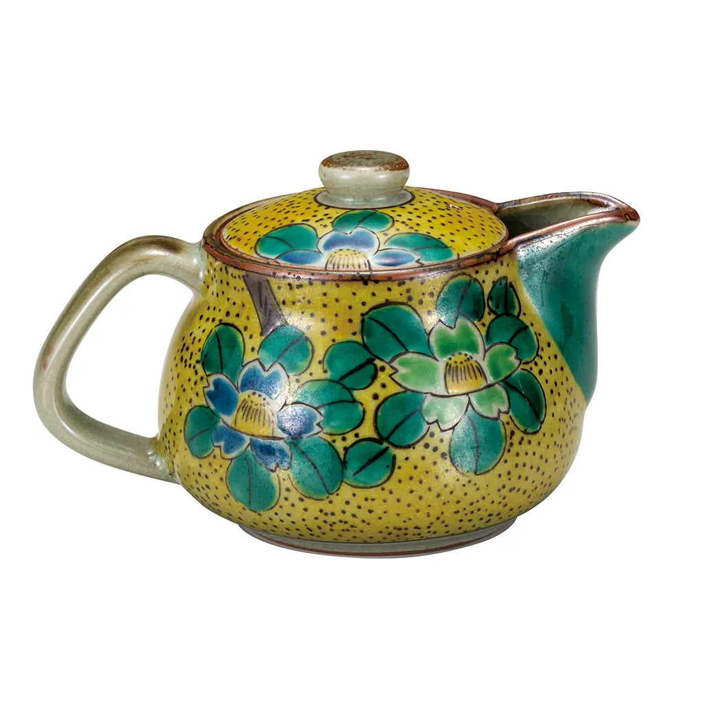 Compact floral teapot