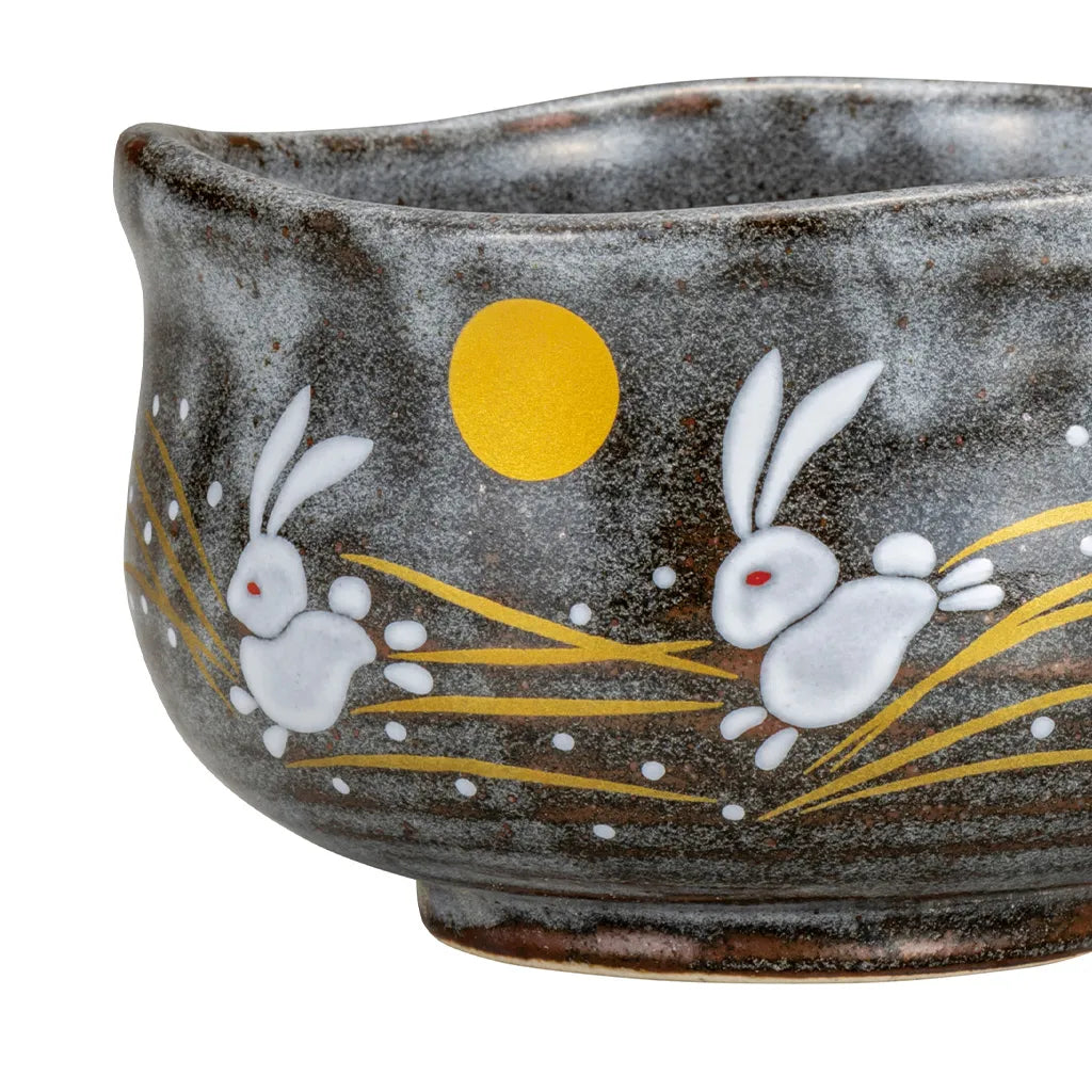 Rabbit and Moon Tea Bowl