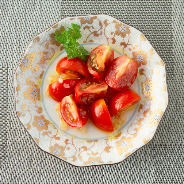 Octagonal Floral Plate Set