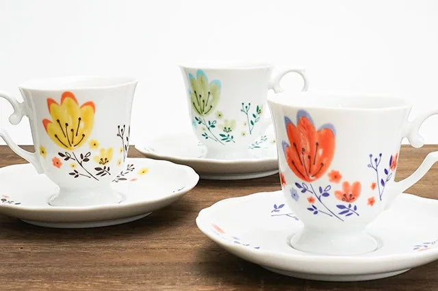 Floral Teacup Serving Set