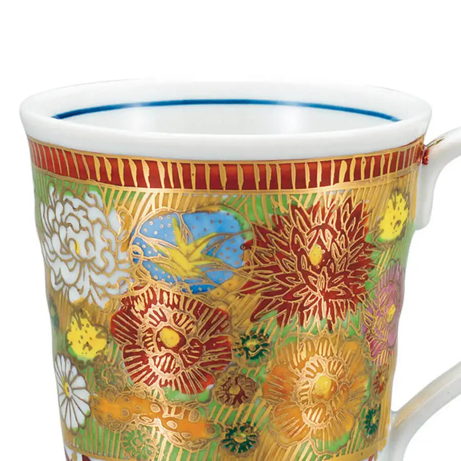 Floral tapered mug
