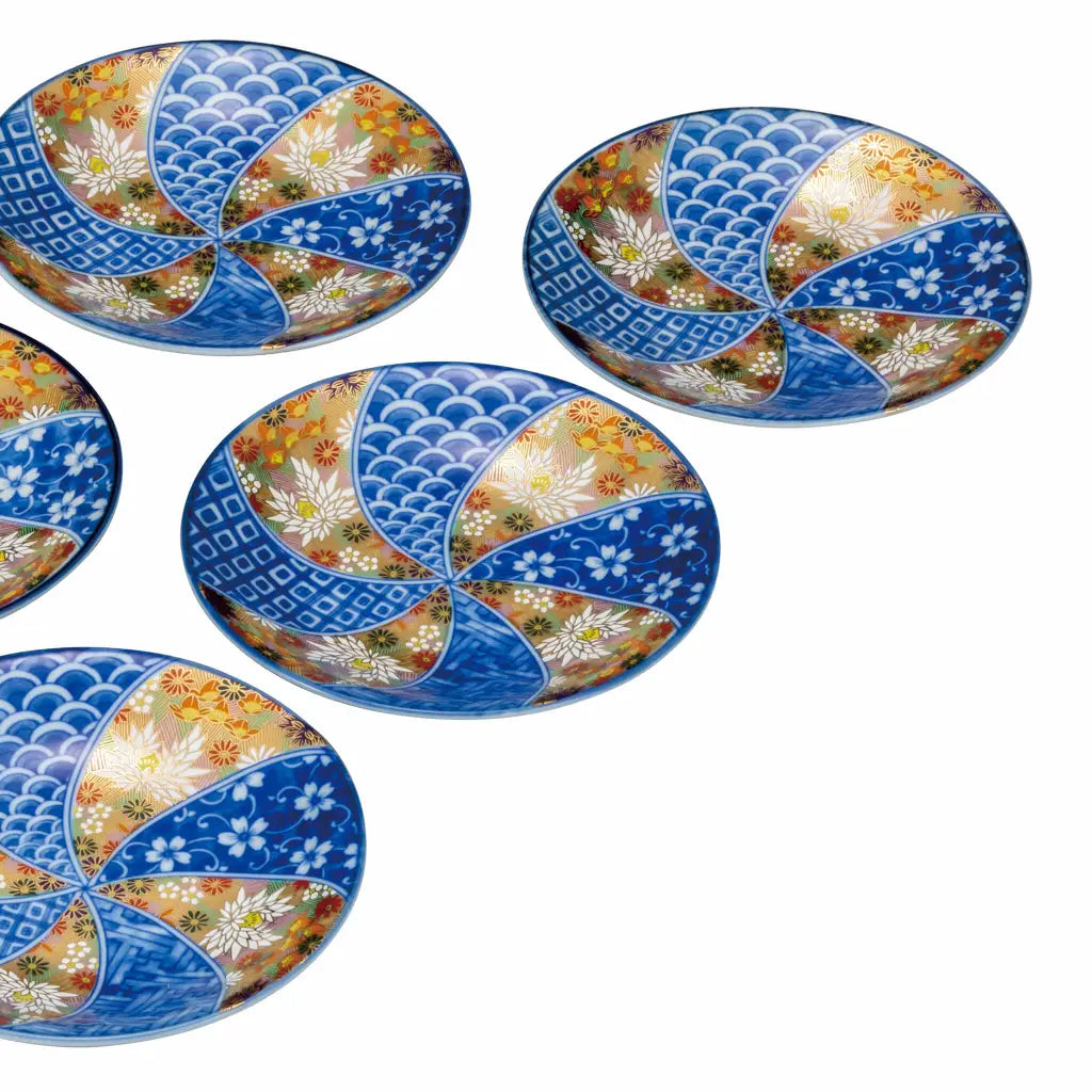 Japanese Patterned Round Plates