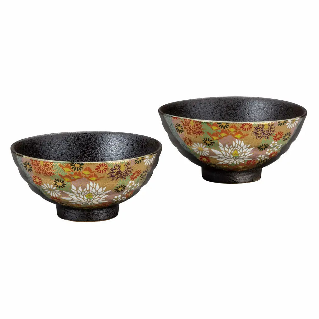 Flared Floral Bowls
