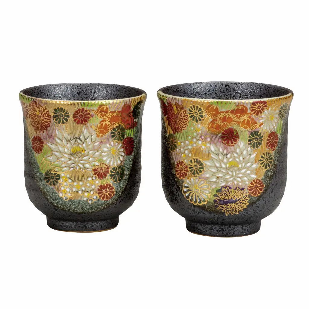 Floral Japanese Tea Cups