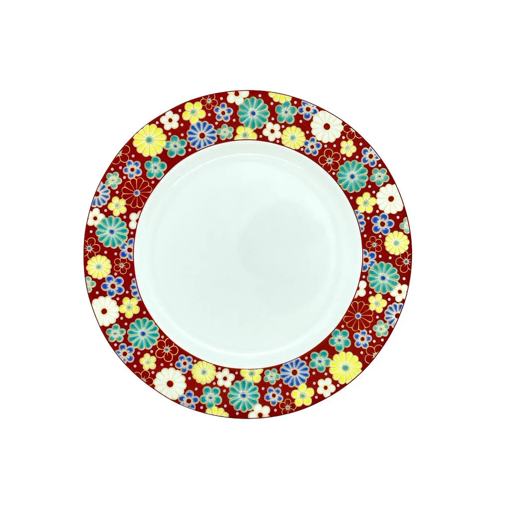 Floral-rimmed Dinner Plate