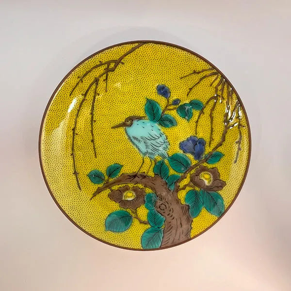 Asian bird display plate