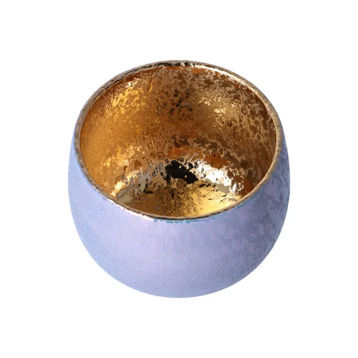 Footed golden interior cup